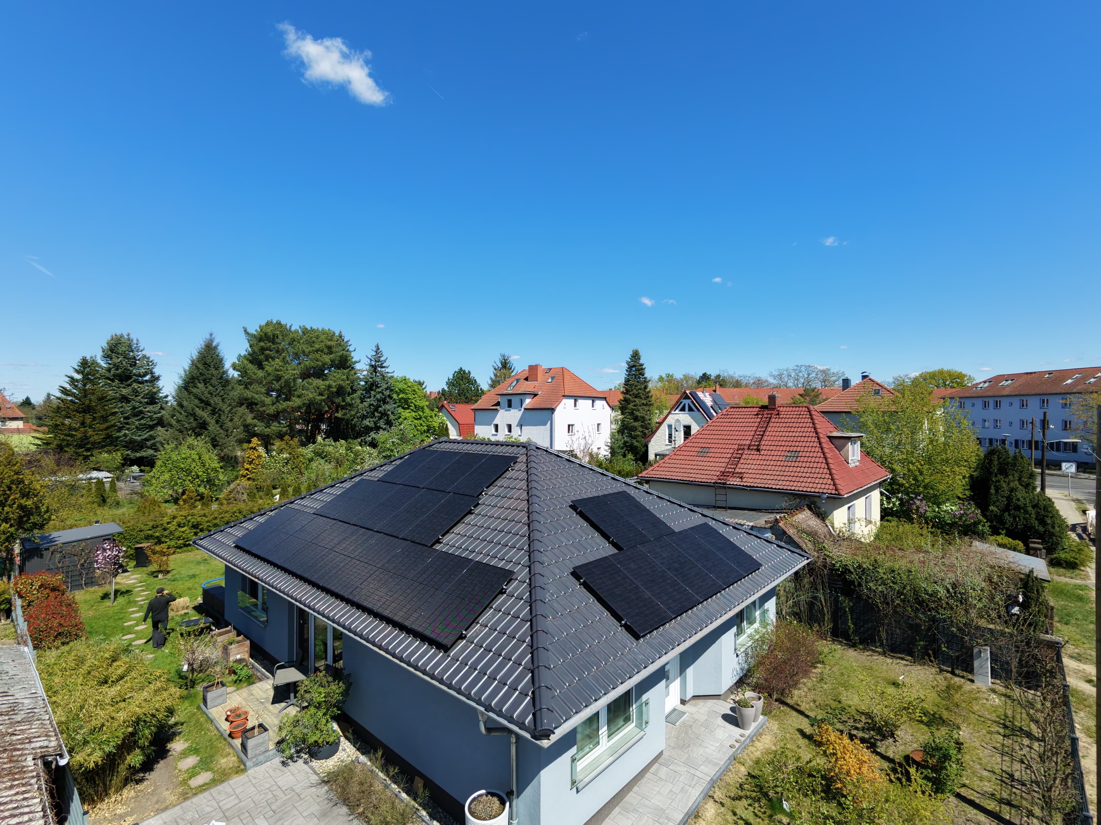 Photovoltaikanlage auf einem Berliner Eigenheim